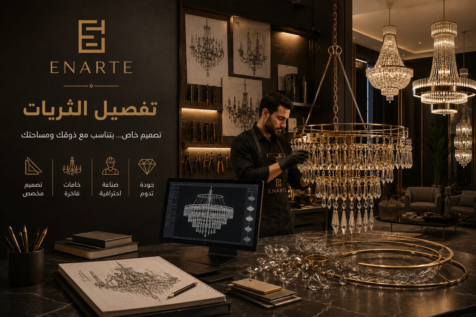 CUSTOM CHANDELIERS & ACCESSORIES