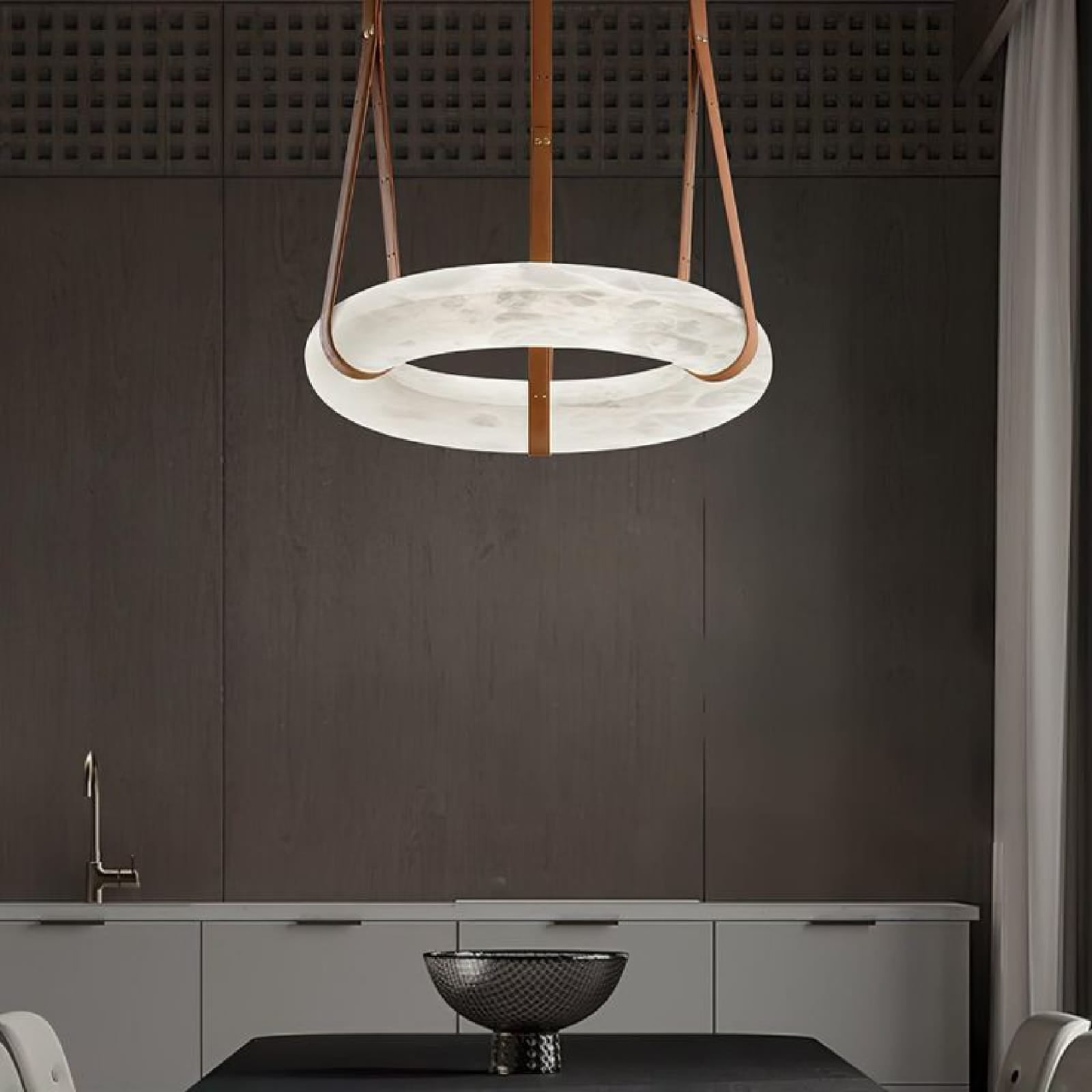ثريا ماربيل مودرن LED – MARBEL Ring Pendant