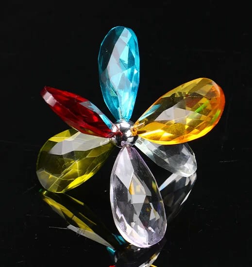 زهرة كريستالية متعددة الألوان لتفصيل الثريات – Crystal Floral Chandelier Ornament