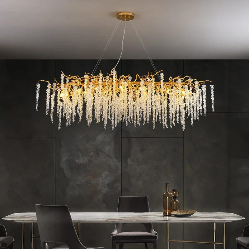 ثريا أغصان الكرمة بالكريستال المتدلي – Crystal Vine Branch Chandelier