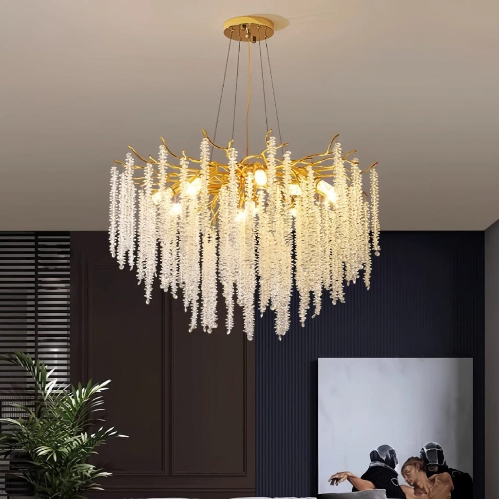 ثريا أغصان الكرمة بالكريستال المتدلي – Crystal Vine Branch Chandelier