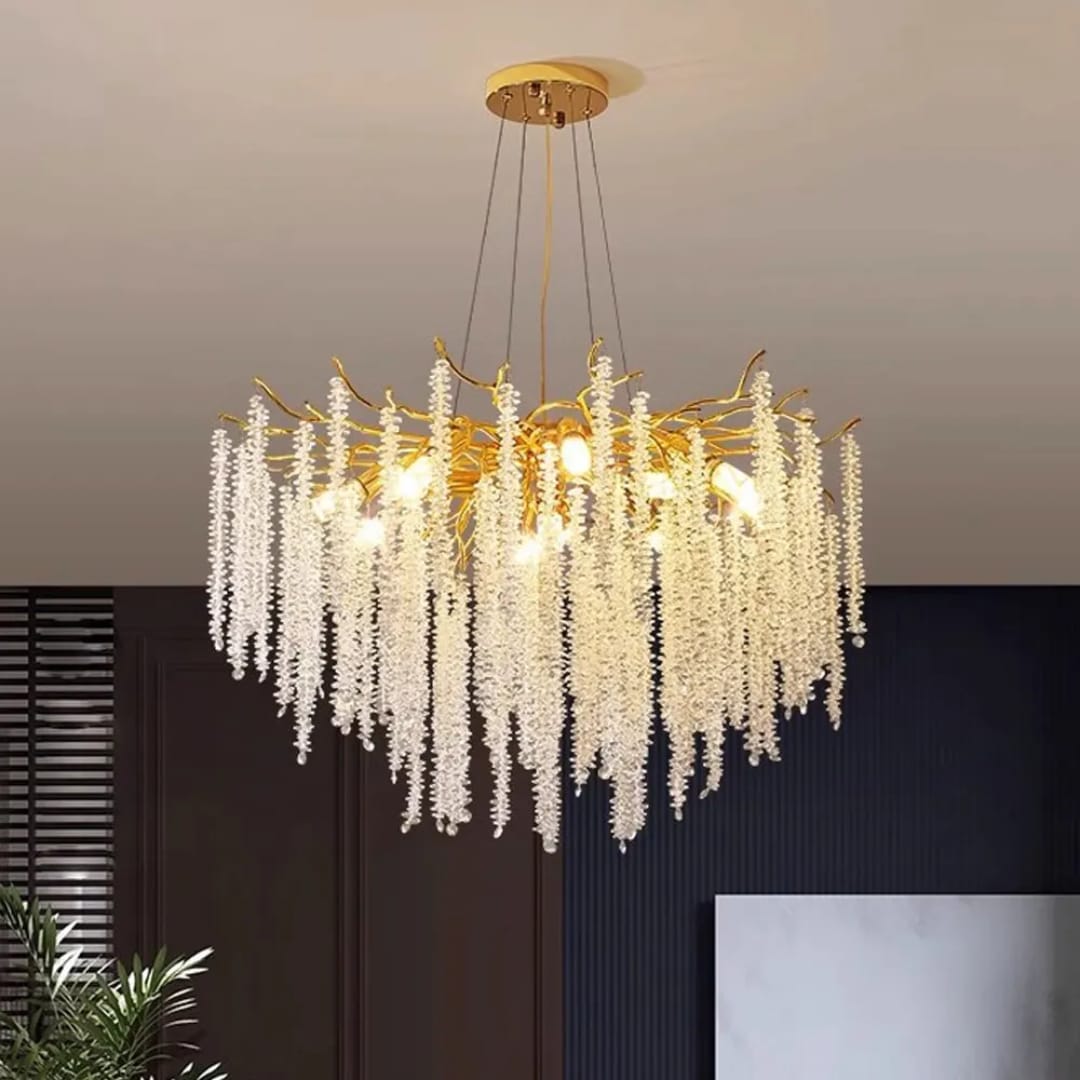 ثريا أغصان الكرمة بالكريستال المتدلي – Crystal Vine Branch Chandelier
