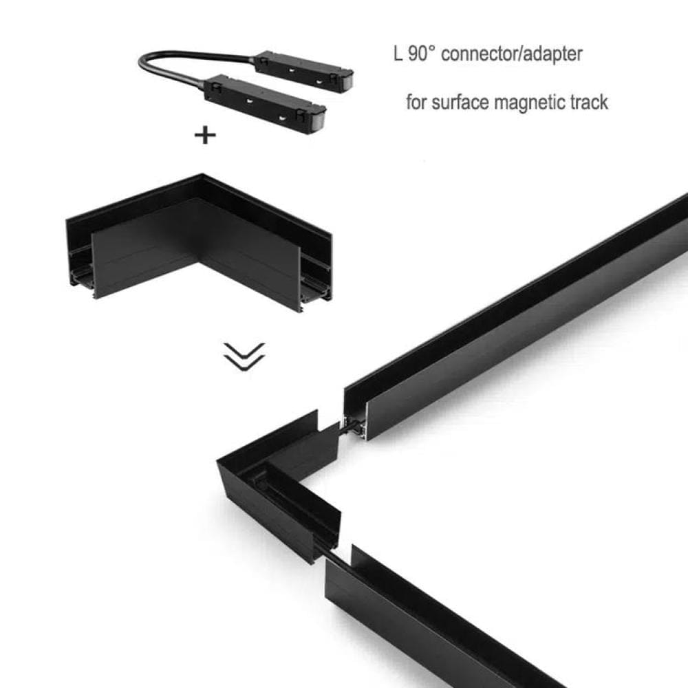 زاوية ألمنيوم لجسر الماجنتك – Magnetic Track Aluminum Corner