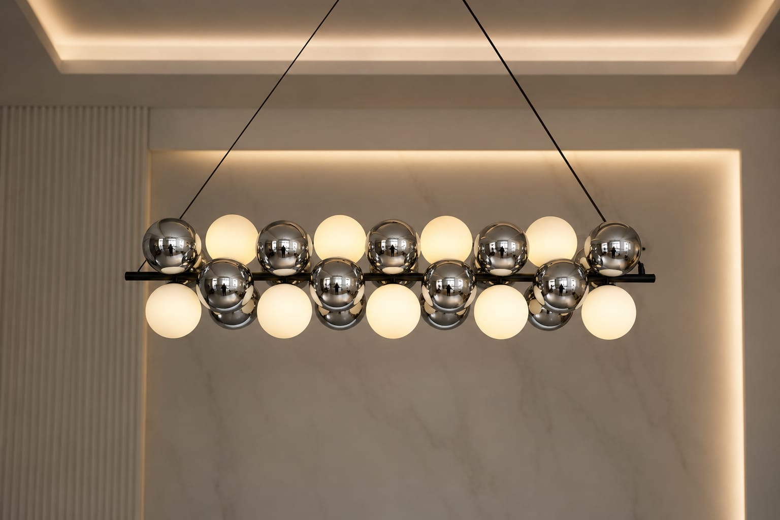 ✨ ثريا بابلز LED مودرن – تصميم فاخر